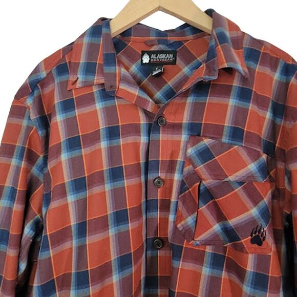 Duluth Trading- Alaskan Hardgear- Plaid button up- size Large - Picture 2 of 7